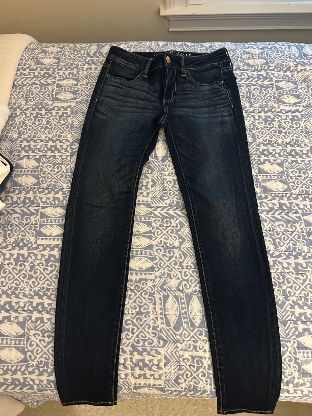 American Eagle Outfitters Dark Indigo Skinny Jeans